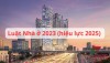 Luật Nhà ở 2023 (hiệu lực 2025)