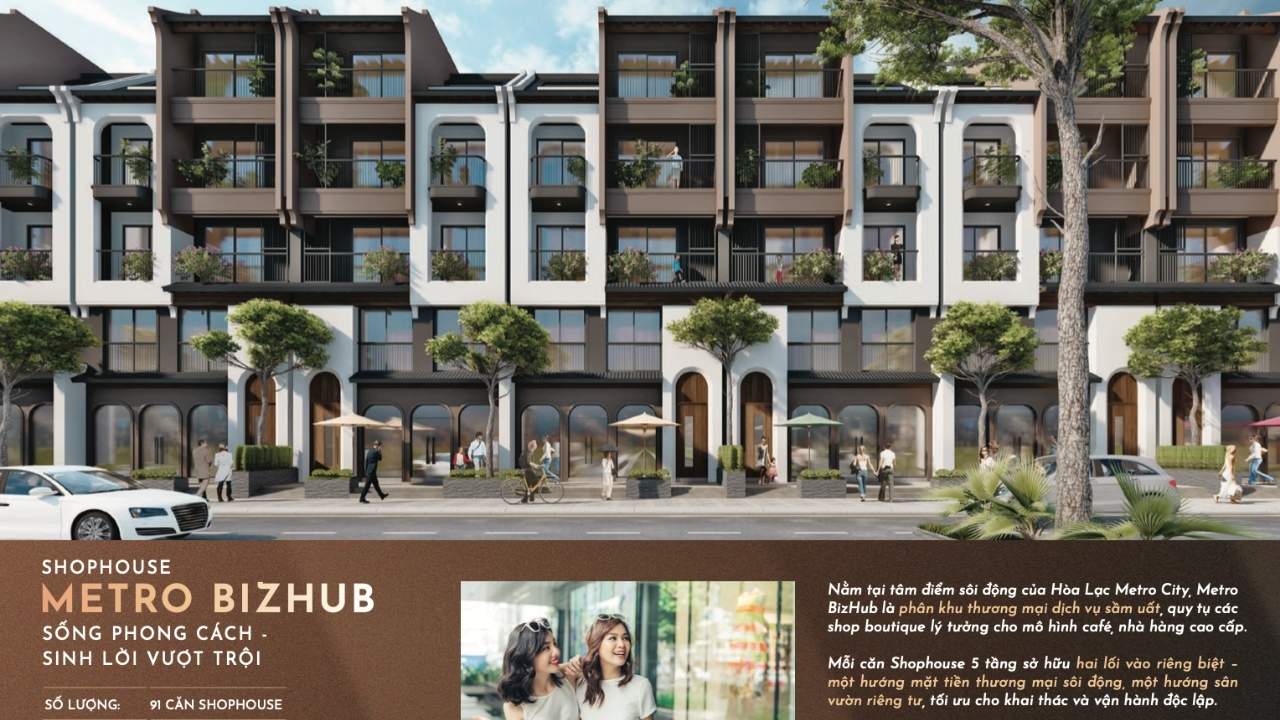 Metro Bizhub (91 căn Shophouse): Phân tích "dòng tiền thật" từ 600.000 "bộ óc" của thung lũng silicon